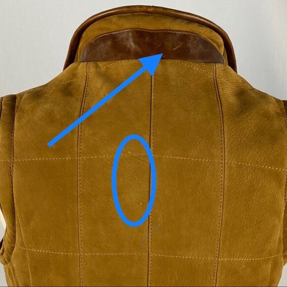 LONE PINE Women's Genuine Suede & Leather Vest S - Picture 12 of 12